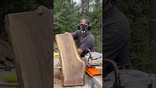 Slicing Walnut On My Logosol F2 Chainsaw Milling