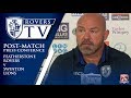POST-MATCH PRESS CONFERENCE: 'We couldn't afford to drop points'