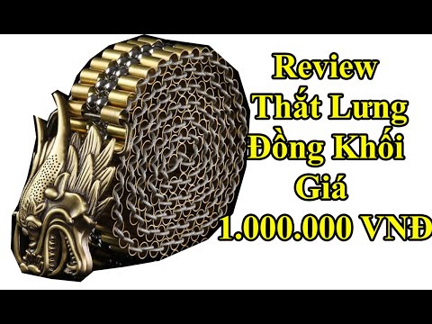 Dây Nịt Nam Đầu Rồng Đúc I Thắt Lưng Đồng Nguyên Khối Dây Xích Cực Ngầu