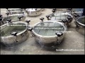 Video manway with glass manhole doors - Stainless Steel Manways With Glass Lids For Easy Viewing