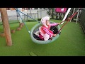 Playing in the Park / Playground for Kids  Pink Car Peppa Pig...