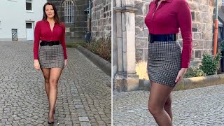 Mini Skirt, Tights And High Heels - Secretary Style Kats Little World