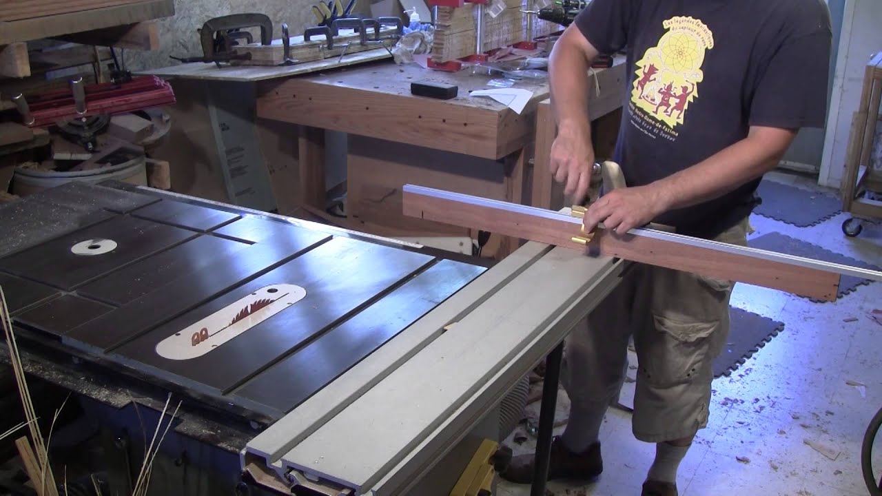 The Woodpecker Ep 41 Table Saw Sliding Table Fence - YouTube