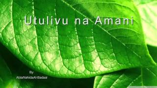 Utulivu na Amani