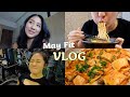 May Fit Vlog #20 佛系增肌飲食、信義區川味擔擔麵、和高中朋友相聚、鮭魚豆腐煲