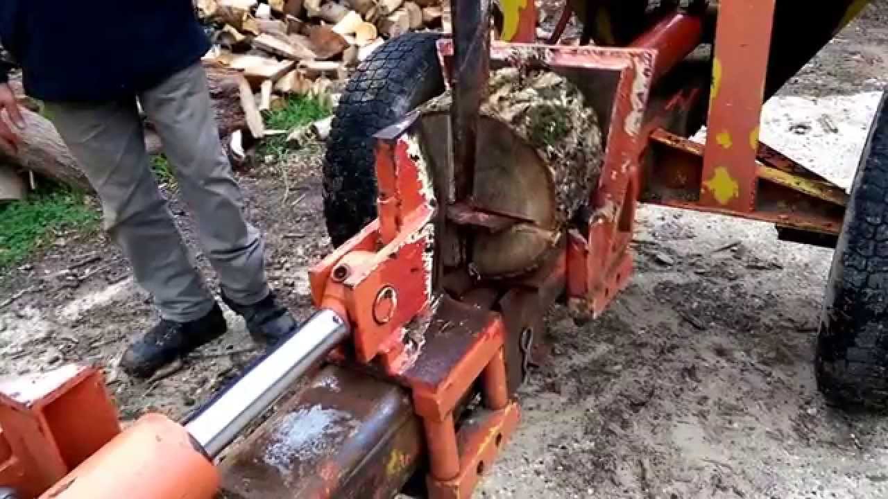 hydraulic log splitter using 4 way head youtube log splitter head design