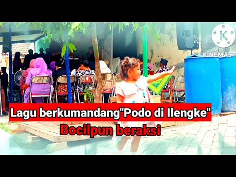 lagu "Wis wancine Podo diilengne"...Bocil ini beraksi...