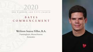 Conferral Of Degrees Commencement 2020 Bates College