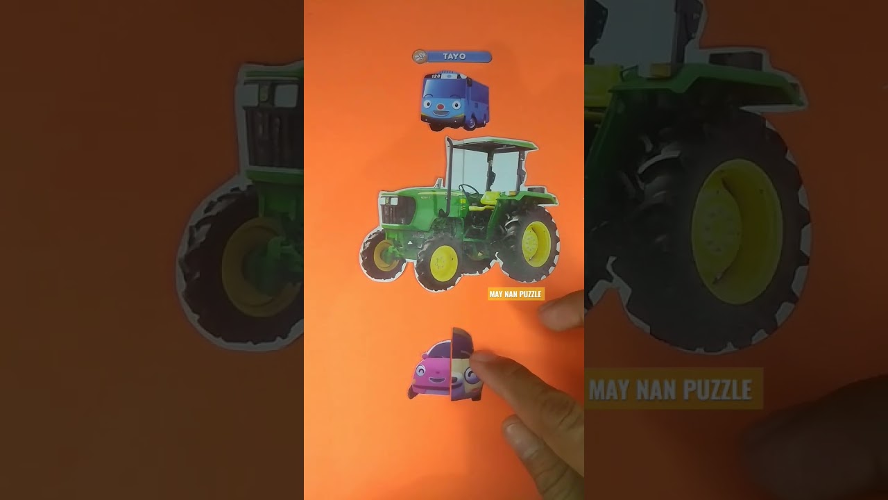Mencocokkan traktor, Tayo dan Heart (tayo the little Mencocokkan traktor, Tayo dan Heart (tayo the little
