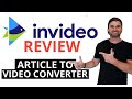 InVideo Review 2022 - Article to Video Converter Online