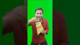 Puneet Superstar Eating Chips Green Screen Meme Template