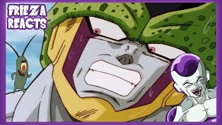 FRIEZA REACTS TO I SWITCHED PERFECT CELL'S VOICE WITH PLANKTON'S!