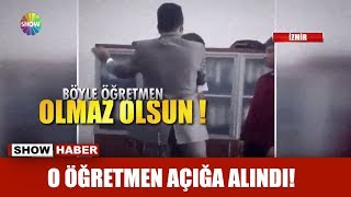 O öğretmen açığa alındı!