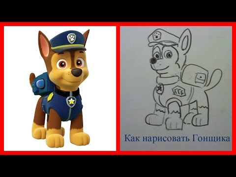 Как рисовать щенячий патруль гонщик Как рисовать щенячий патруль гонщик