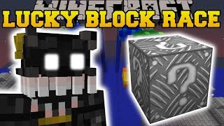 Minecraft: EVIL FIVE NIGHTS AT FREDDY'S LUCKY BLOCK RACE - Lucky Block Mod - Modded Mini-Game