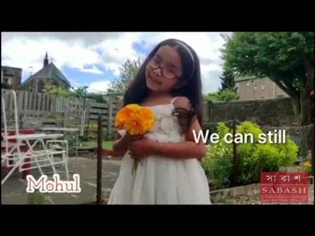 SABASH (Edinburgh’s Bengali Community)kids showing their appreciations to the front line workers !!!