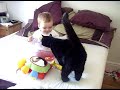 Fussy Cat and excited baby