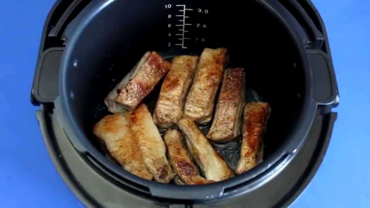 Сварить ребрышки в мультиварке