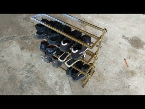 Sắt Hộp | Kệ Để Giầy Làm Bằng Sắt Mạ Kẽm