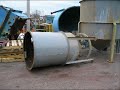 Video Steel cone bottom tank, 44" diameter x 90" tall