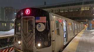 Nyc Subway R160B F Train Full Ride Coney Island - Jamaica - 179 St Via West End Broadway Lcl