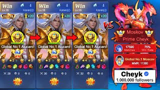 Global Alucard Last Match Before Mythic Solo Rank No Edit - I Met Streamer Pro Player Cheyk
