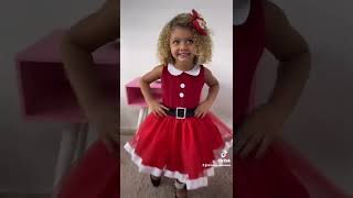 Vestido Papai Noel Infantil - Roupa Mamãe Noel