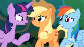 Twilight Sparkle Scolding Rainbow Dash And Applejack