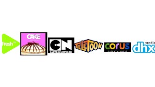 Fresh Tv Cake Cartoon Network Teletoon Corus Entertainment Dhx Media Logo Rebrands