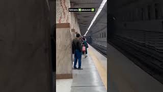 Metro Station Kissing Lips