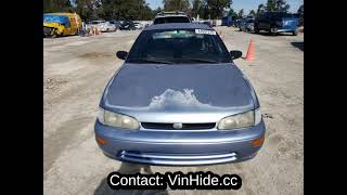 Vin 1Y1Sk526Xtz020379 - 1996 Geo Prizm- Base