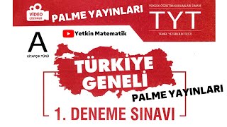 Palme Türki̇ye Geneli̇ Tyt Matemati̇k Çözümleri̇ 17-18-19 Aralık