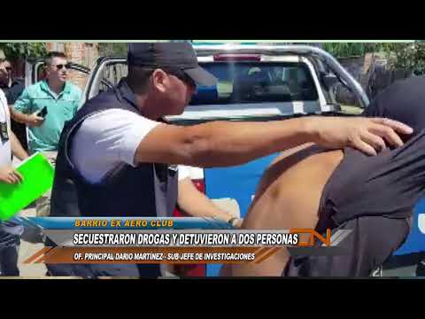 Realizaban un allanamiento por Amenazas Calificadas y se encontraron con droga