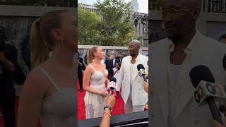 Scarlett Johansson And Mahershala Ali Catch Up At The New York Premiere Of Juric World Rebirth