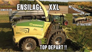 Top Depart Ensilage 2025 Semis Colza Methanisation X7 Tracteurs & Bennesnew Krone Big X 780
