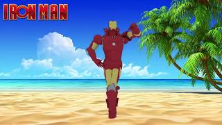 Iron Man 3D Dance Avengers Finger Family Nursery Rhymes Daddy Finger For Kids Song Lyrics