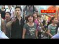 Chinese  Bridge jumper. jumping suicider get a "push" from pedestrian. FULL VERSION