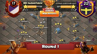 Clan War Leagues - TH12 Attacks - Clash Of Clans - Round 1 (Season 2)