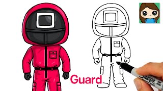 Play this video How to Draw Squid Game врвRed Guard Uniform