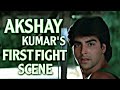 Akshay Kumar's First fight Scene |Saugandh| 1991