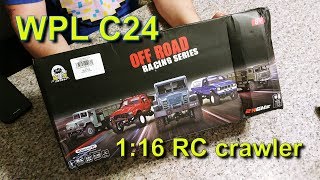 WPL C24 1:16 RC crawler - unboxing