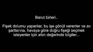Barut Türleri, Dolum Ölçüleri, Ava Ve İklime Göre Kullanım Alanları