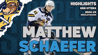 Matthew Schaefer 2024-25 Highlights Erie Otters