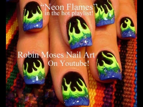 "TINKERBELL nail art design" "glitter and glue nail art" "neon flame nail art design" "pink flower nail art design" "bam margera logo nail art" "heartogram nail art" nail art tutorials