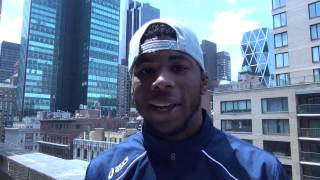Joey Davis before BTS Challenge Match with Alex Dieringer