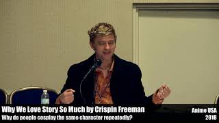 Cosplaying the same character - Crispin Freeman talks story at Anime USA 2018
