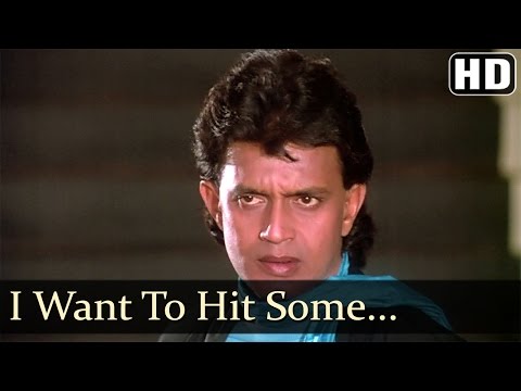 I Want To Hit Somebody - Mithun - Neelam - Waqt Ki Awaz - Hindi...