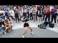 NEW BUSKER🤩. LOVELY MIDDLE SCHOOL GIRL. HYUNA 'RED' COVER. DANCING WITH AURA.