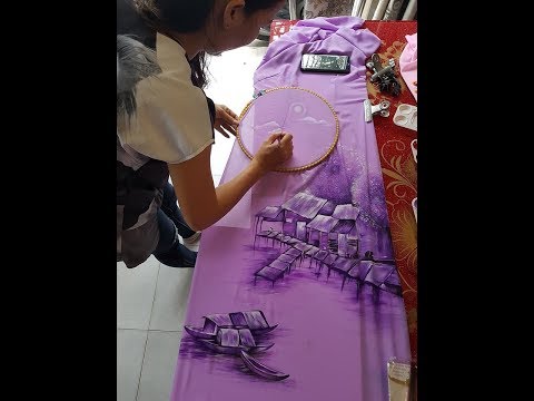Dạy vẽ phong cảnh trên Áo dài 0902.732.572
