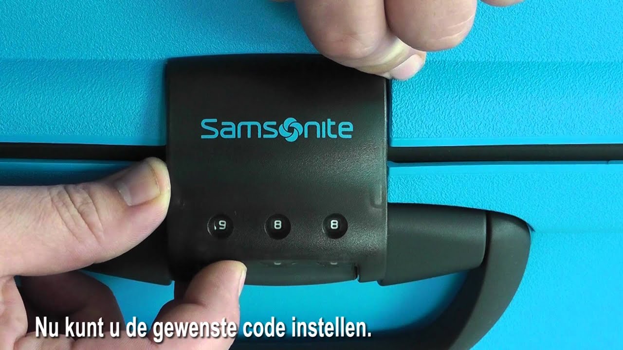 Samsonite Koffer code Reset